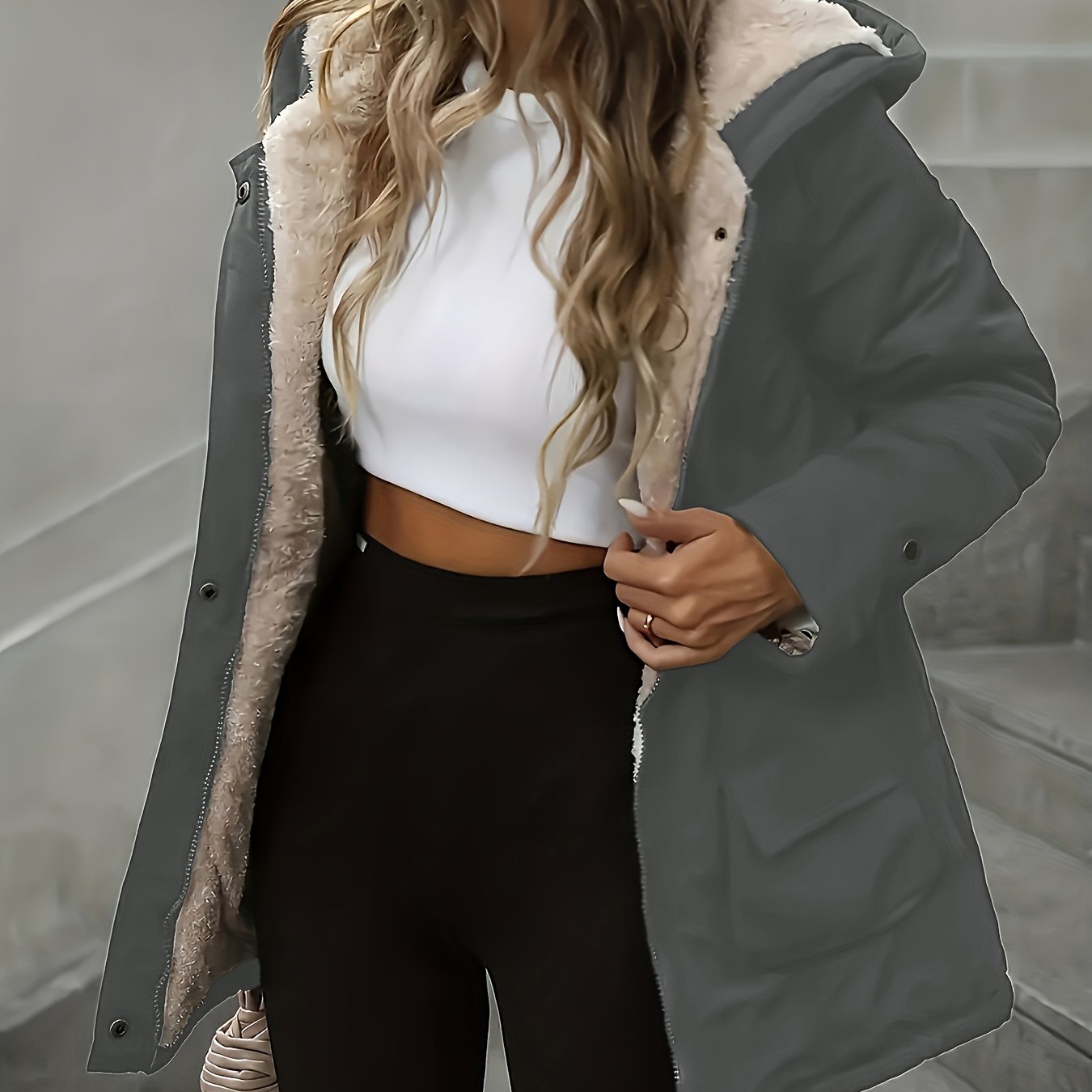 Casaco de inverno, confortável e quente, perfeito para proteger do frio com estilo e versatilidade.