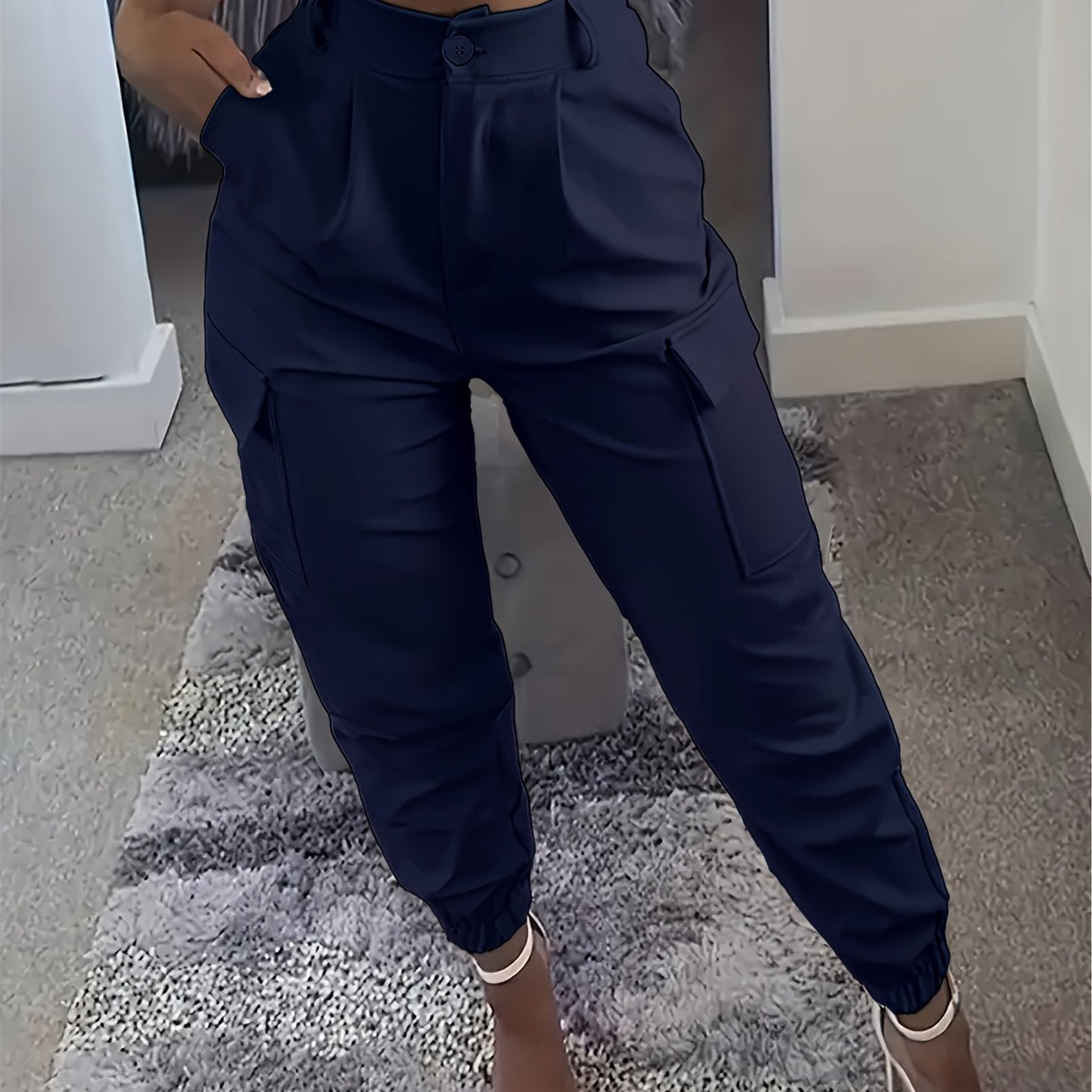 Calças compridas casuais moda Fashion.