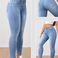Calça jeans feminina confeccionada em alta qualidade, com ótimo caimento e conforto. Modelagem versátil, ideal para o dia a dia e fácil de combinar com diferentes estilos.