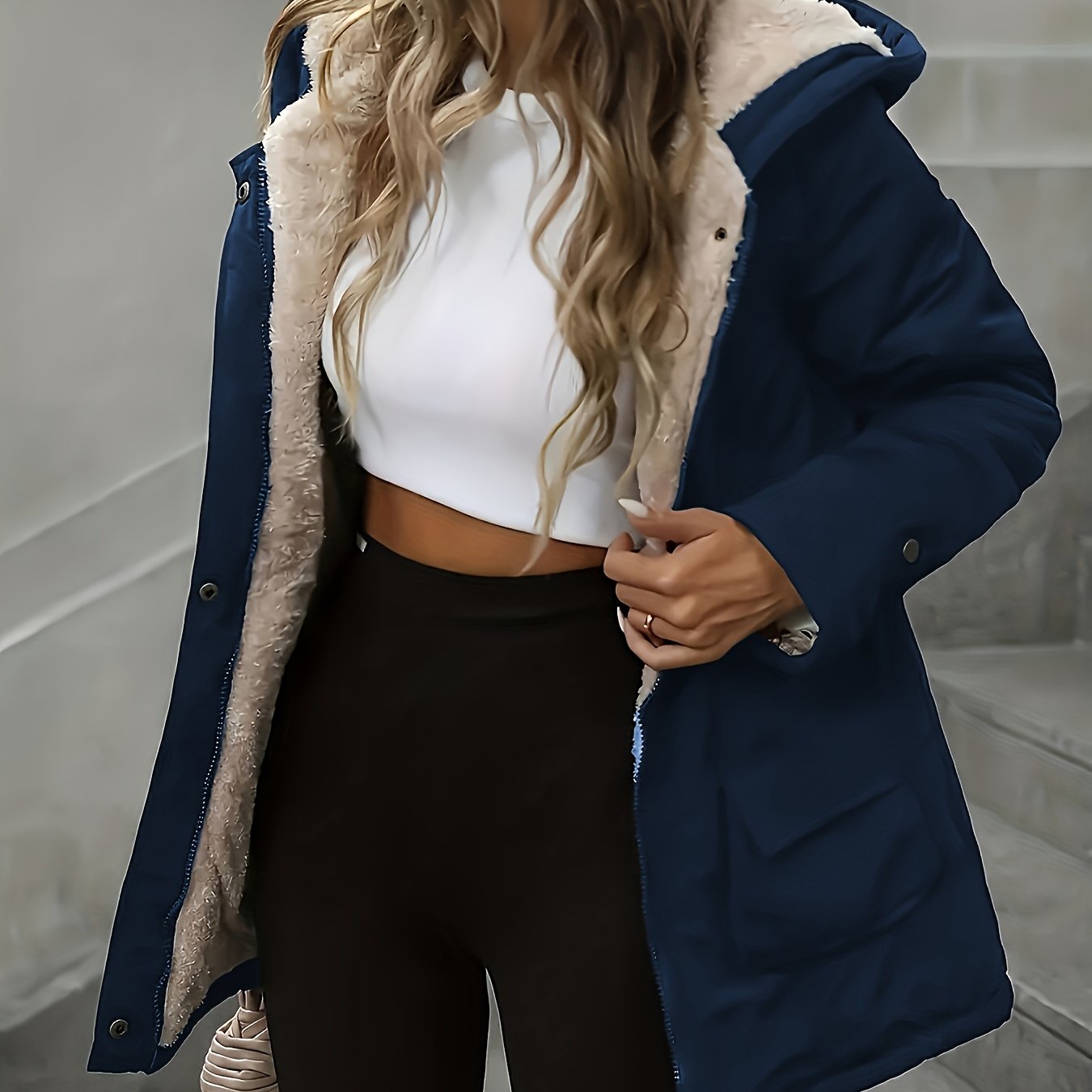 Casaco de inverno, confortável e quente, perfeito para proteger do frio com estilo e versatilidade.