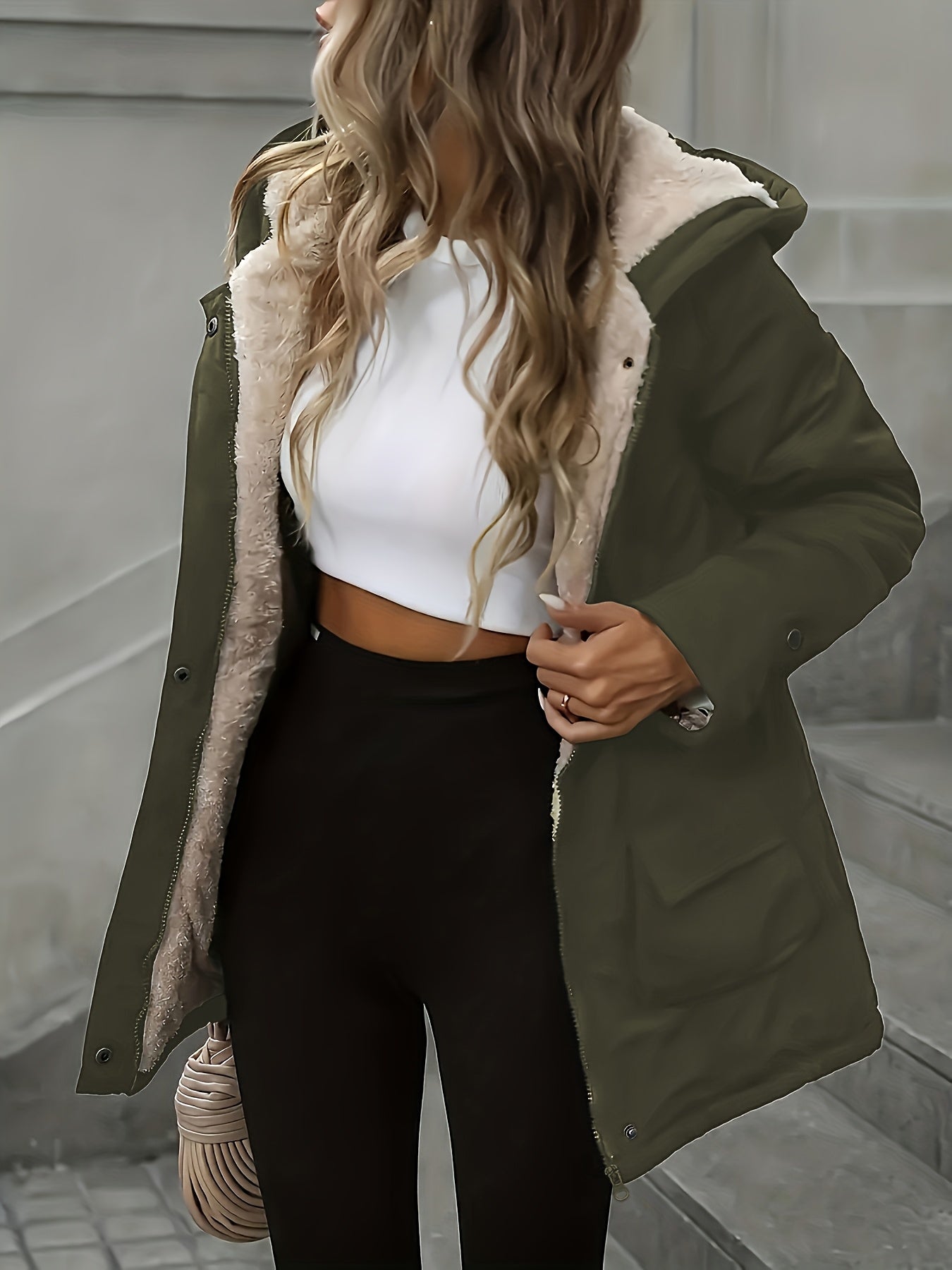 Casaco de inverno, confortável e quente, perfeito para proteger do frio com estilo e versatilidade.