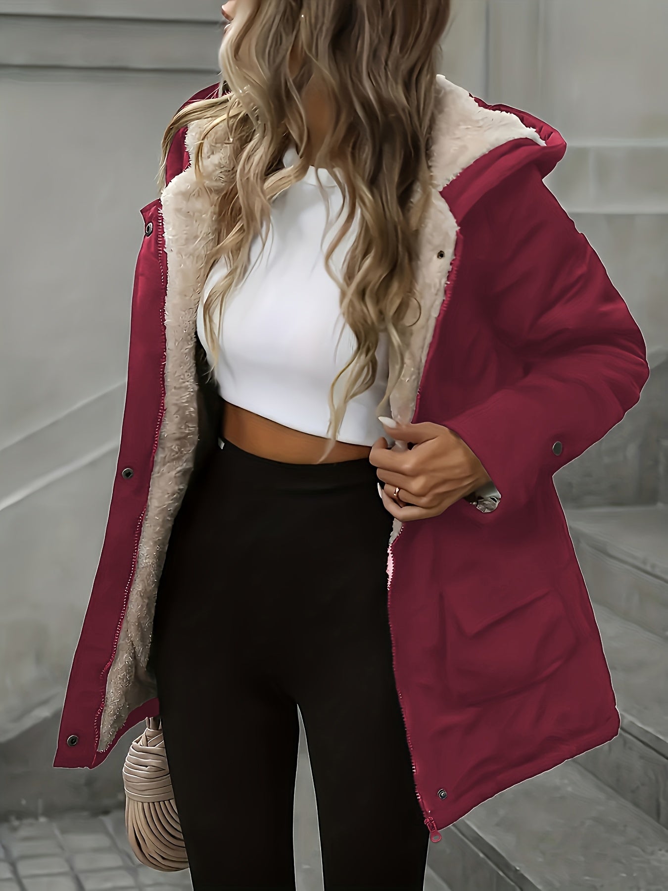 Casaco de inverno, confortável e quente, perfeito para proteger do frio com estilo e versatilidade.