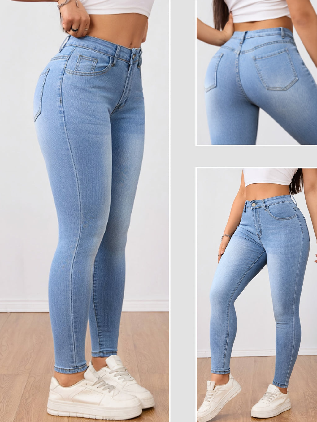 Calça jeans feminina confeccionada em alta qualidade, com ótimo caimento e conforto. Modelagem versátil, ideal para o dia a dia e fácil de combinar com diferentes estilos.