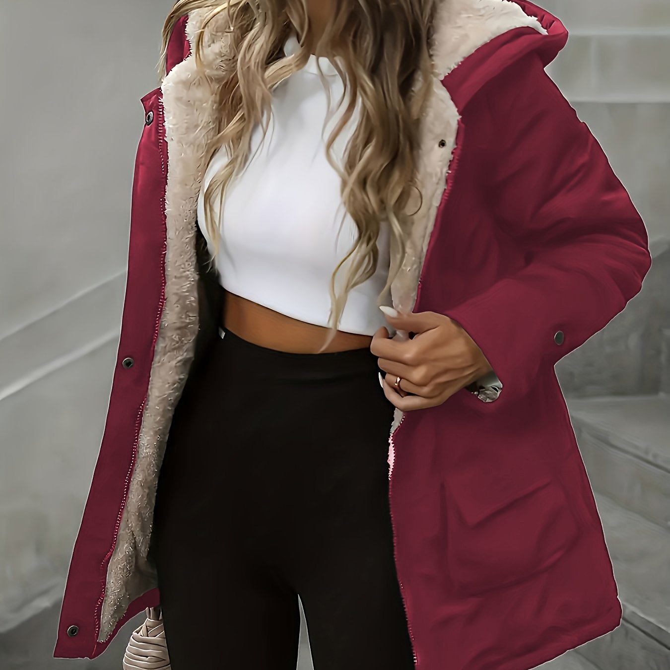 Casaco de inverno, confortável e quente, perfeito para proteger do frio com estilo e versatilidade.