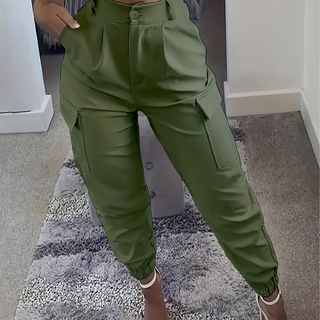 Calças compridas casuais moda Fashion.