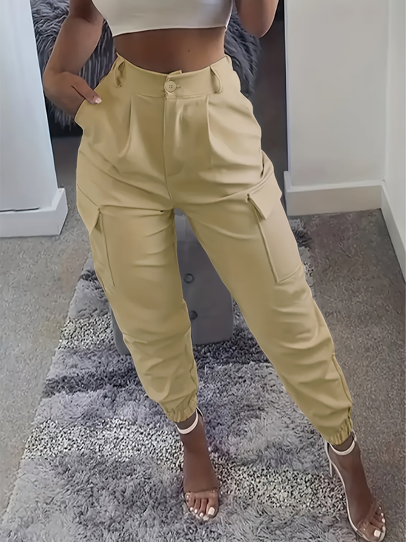 Calças compridas casuais moda Fashion.