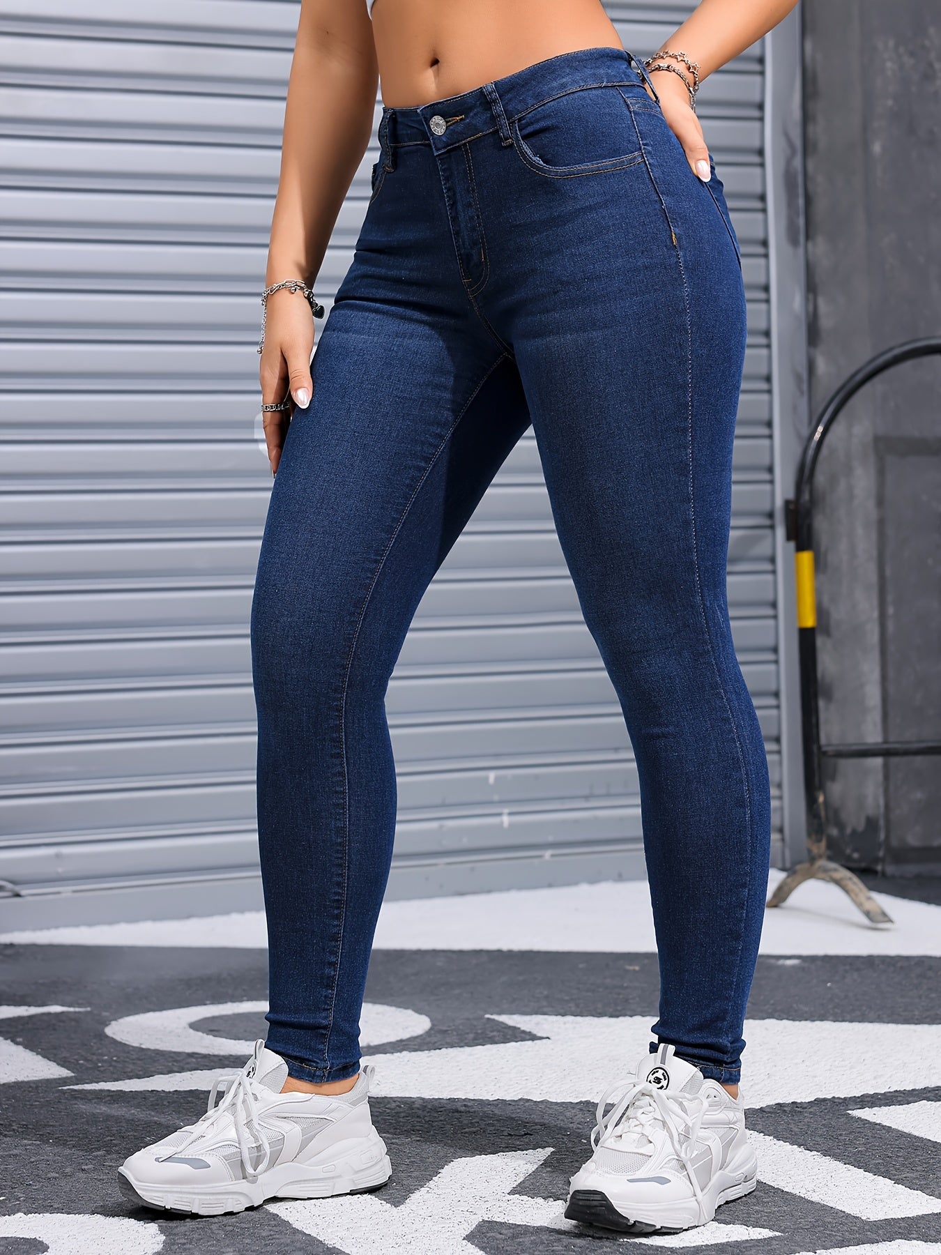 Calça Jeans Skinny Stretch Feminina